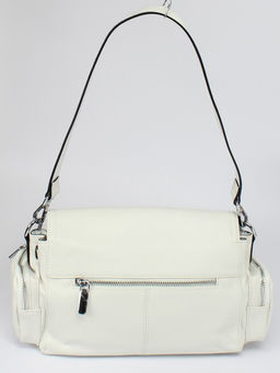 Сумка женская натуральная кожа GU 2033-3626, 1отд, плечевой ремень, белый SALE 259847 - Adelia фото 2