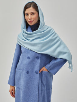 В составе шерсть и кашемир! теплый двусторонний палантин - Tantino фото 8