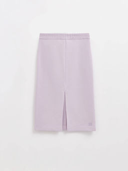 CONTE Юбка прямого кроя из футера с разрезом LU 2592 lavender - Conte elegant фото 3