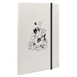 Папка для чертежей и рисунков пластиковая арт. 53657/ 12 КОТЫ (полипропилен, формат А4, 23.5х31 см,