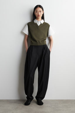 CHALECO DE LANA MERINO CON CAMISA - H&m фото 5