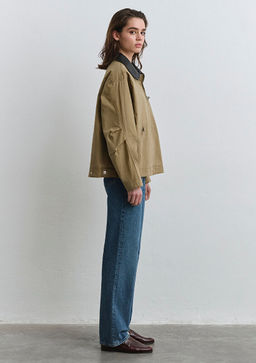 Yaka Detayl? Ceket - Mavi фото 5