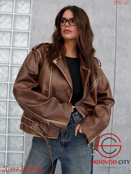 Кожаная женская куртка - Bruno фото 2