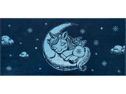 Полотенце махровое 6с102.411ж1 На луне (джинс) 67х150см