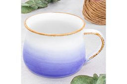 Кружка 250 мл 11,5*9*7 см Кантри фиолетовая