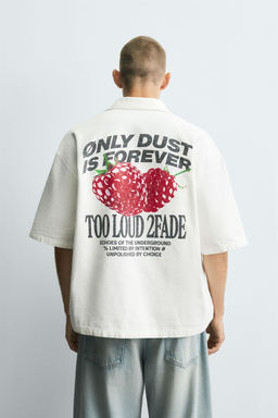 TEXTURED PRINT SHIRT - Zara фото 3