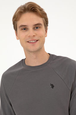 Erkek Gri Basic Sweatshirt Sepette S_rpriz _ndirim - U.s. polo assn фото 2