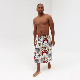 Полотенце банное Этель Настоящий мужчина килт 75*144см, вафля 200г/м2, 100% хл  фото 9