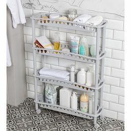 Этажерка узкая 4-полки "Джулия" 590*180*730мм С12414