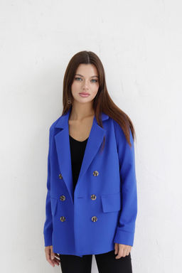 10601 Жакет двубортный кобальт - Martichelli фото 13