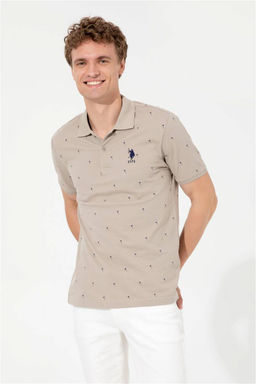 Мужская футболка цвета хаки с воротником-поло Неожиданная скидка в корзине - U.s. polo assn фото 3