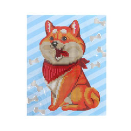 Алмазная мозаика с частичным заполнением для детей «Пушистая собачка», 20×25 см