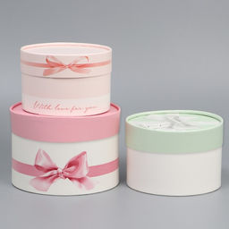 Набор шляпных коробок 3 в 1 Нежность, 16 х 10, 14 х 9, 13 х 8,5 см