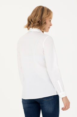 U. S. Polo Assn Женская белая рубашка с длинным рукавом - U.s. polo assn фото 19