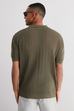 TRENDYOL MAN Limited Edition Kahverengi Regular Fit Pamuklu K?sa Kol Polo Yaka Triko Tshirt TMNSS23PO00024 - Trendyolmilla фото 22