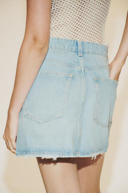 TRF DENIM MINI SKIRT - Zara фото 4