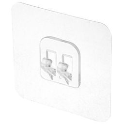 Полка прямоугольная, металлическая, окрашенная "Лофт" 1-ярусная, с вешалкой-планкой 3 крючка, с подставкой, на липучках, 41х12х21см, черный (Китай)