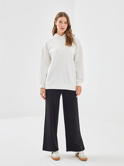 Kap??onlu Kad?n Kal?n Sweatshirt Tunik