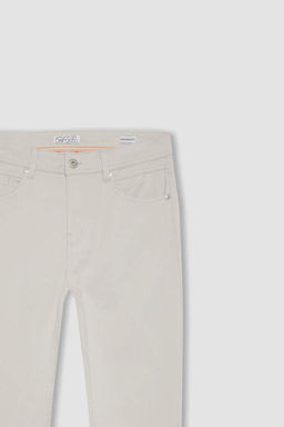 Узкие брюки-чинос из габардина и парусины - Defacto фото 9