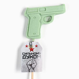 Цена за 2 шт. Леденец на палочке Сильному духом, вкус: яблоко, 30 г