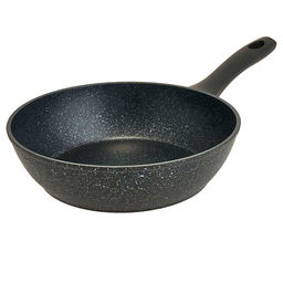 ALPENKOK AK-0534 Сковорода-СОТЕЙНИК d=24см,h6,5cm,алюмин.,ИНДУКЦИЯ, антипр.покр."BLACK MARBLE"(6)