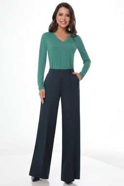 Джемпер зеленый в рубчик - Dstrend фото 2