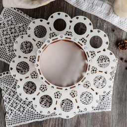 Подставка для кулича и яиц пасхальная Доляна, 12 ячеек, 29×29×10 см, дерево