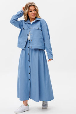 Жакет AmberA 1035B голубой  фото 4