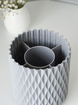 Органайзер подставка 12 см / K-012 /уп 96/серый - ГалеонТрейд фото 3