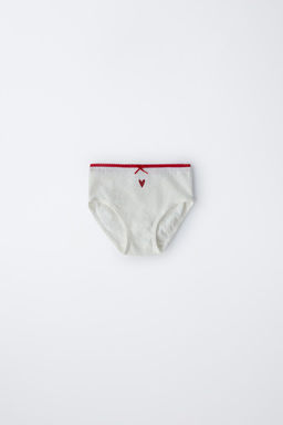 AGES 2-6/ THREE-PACK OF HEART PRINT BRIEFS - Zara фото 3