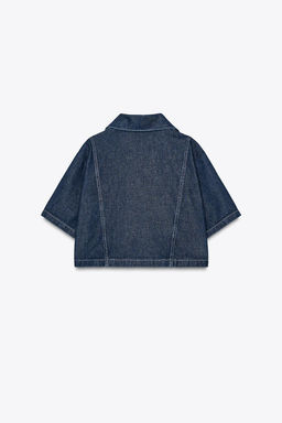 Z1975 SHORT DENIM SHIRT - Zara фото 6