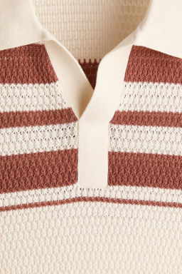 Polo en punto pointelle Regular Fit - H&m фото 6