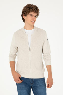 Мужской базовый трикотажный кардиган Stone Melange - U.s. polo assn фото 8