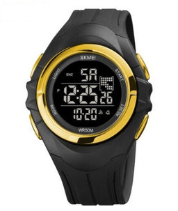 Часы наручные Skmei мужские электронные спортивные 1790gold-black