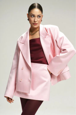 Юбка-мини атласная Pink