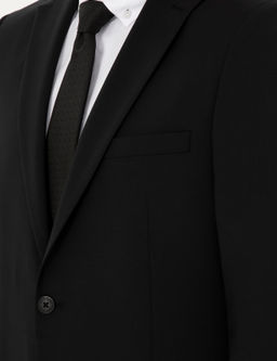 Siyah Slim Fit Y_nl_ Tak_m Elbise