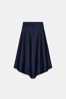 FALDA Z1975 MIDI ASIM?TRICA / Azul - Zara фото 7