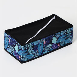 Органайзер для хранения белья Доляна Тропики, 8 ячеек, 281410 см, синий  фото 5