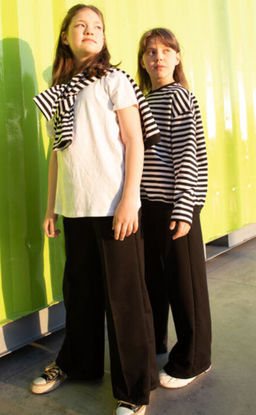 018 Брюки детские палаццо, черный - Knitka wear фото 7