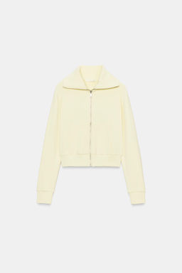 CHAQUETA FELPA CREMALLERA / Amarillo - Zara фото 6