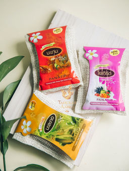 Спа-мыло в Мочалке из Люфы Папайя PANATIP 75 гр - Тайская лавка фото 3