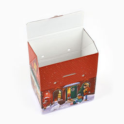 Коробка подарочная новогодняя складная « Городская жизнь », 15 х 18 х 10 см