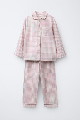 AGES 6-14 / FLANNEL GINGHAM PYJAMAS