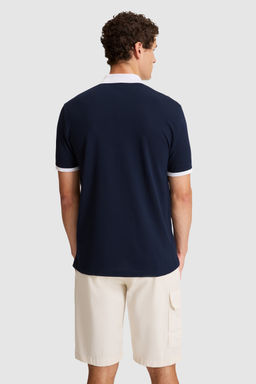 Erkek Lacivert Regular Fit Polo Yaka Basic TiЕГrt - U.s. polo assn фото 5