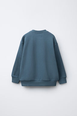 SLOGAN FLOCK PRINT SWEATSHIRT - Zara фото 2