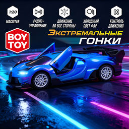 Машина "Экстремальные гонки №3" р/у, 27 MHz, в коробке