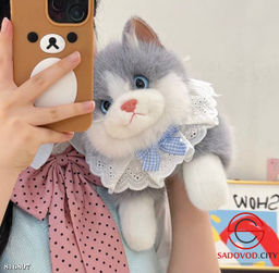 Мягкая игрушка кошка со звуком