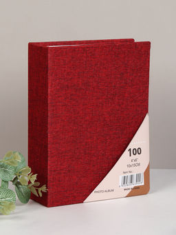 Фотоальбом 100 фото 10х15 Бордовый / Y-005 /уп 96/747819