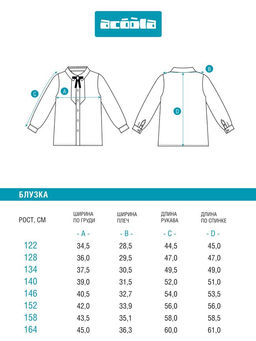 ACOOLA / Блузка детская для девочек Algebra горошек фото 5