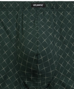 ATLANTIC 3MH-216 Трусы шорты Check - набор 3 шт. темно-синий + серый меланж + зеленый  фото 6